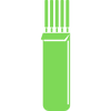 The color green indicates that the tungsten electrodes are 99% pure.