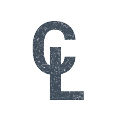 The symbol for a centerline, a capital C overlapped by a capital L.