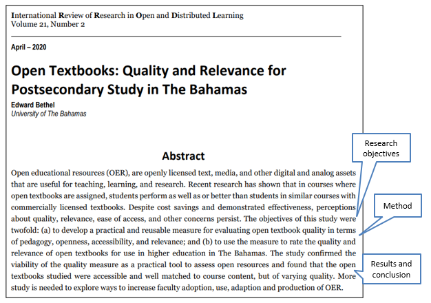 research project a outcome examples