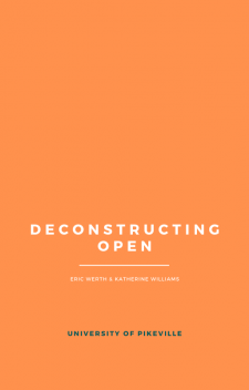 Deconstructing Open book cover
