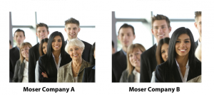 Moser Company A vs B photo