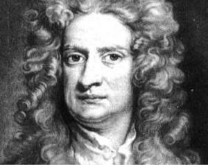 The image depicts Sir Isaac Newton, a renowned physicist, mathematician, astronomer, and author who made groundbreaking contributions to science. Newton is best known for formulating the laws of motion and the law of universal gravitation. His work laid the foundation for classical mechanics and significantly advanced our understanding of the natural world. The image serves as a visual tribute to Newton's intellectual legacy and enduring impact on the field of physics.