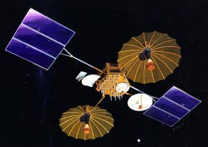The image showcases the Tracking and Relay Data Satellite System (TDRSS), a pivotal component in space-based communication employed by NASA. TDRSS is a network comprising satellites and ground stations, facilitating seamless communication between spacecraft and ground control. The illustration captures the TDRSS system in action, emphasizing its role in enabling crucial communication for various satellites, including those launched via the Titan IV launch vehicle. As a mission manager, utilizing TDRSS during the launch phase ensures effective and reliable communication with the satellite.