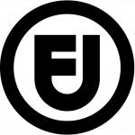 Icon showing the logo for fair use, an F and U, combined in the shape of a twisted key