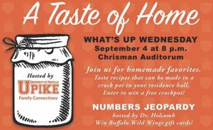 Handout for a "Taste of Home" event hosted by UPIKE