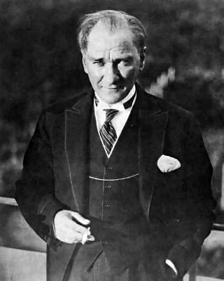 Image of Mustafa Kemal Atatürk, first president of the Republic of Turkey.