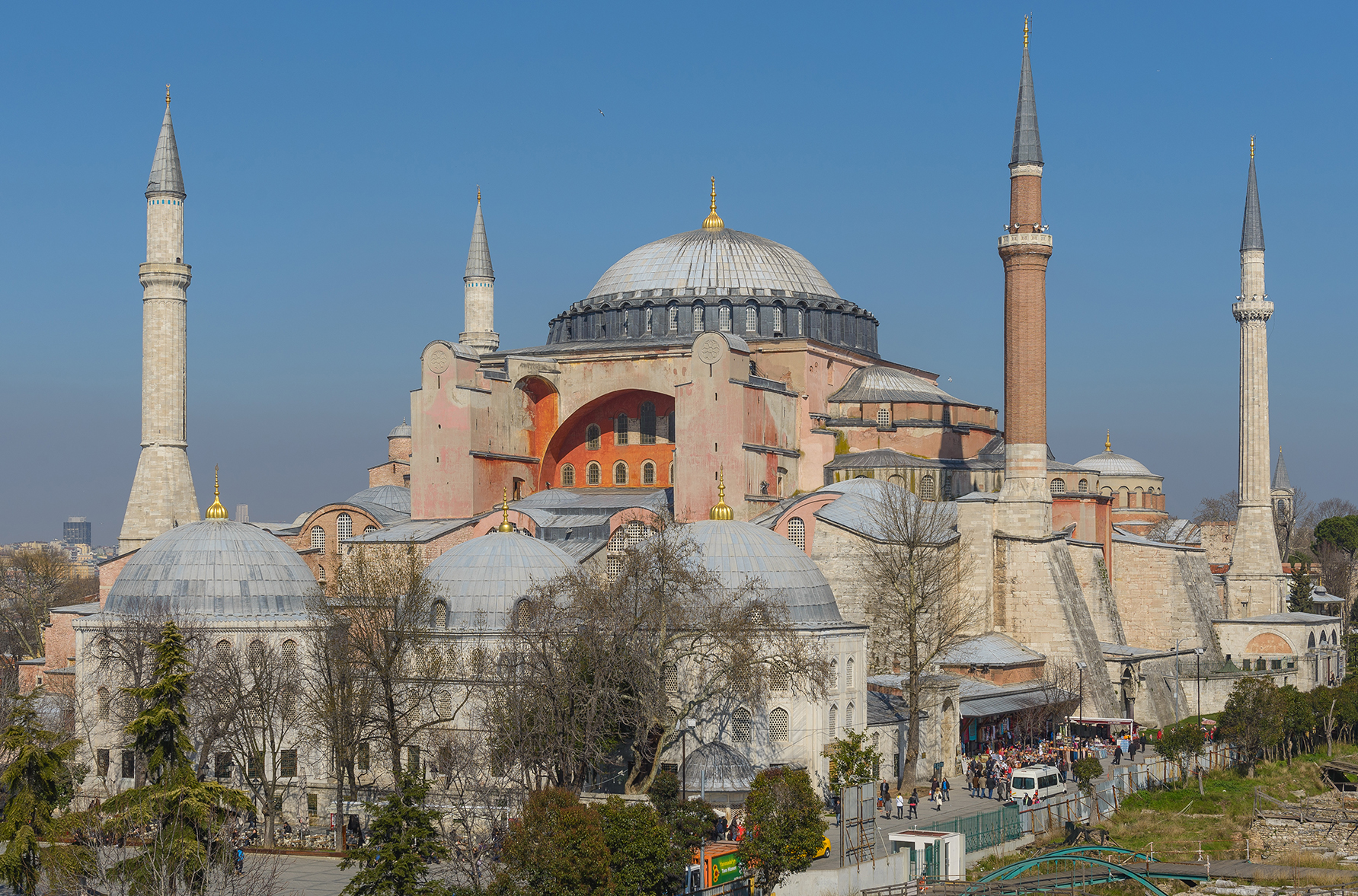 The Hagia Sophia church (now a museum) in Istanbul, Turkey