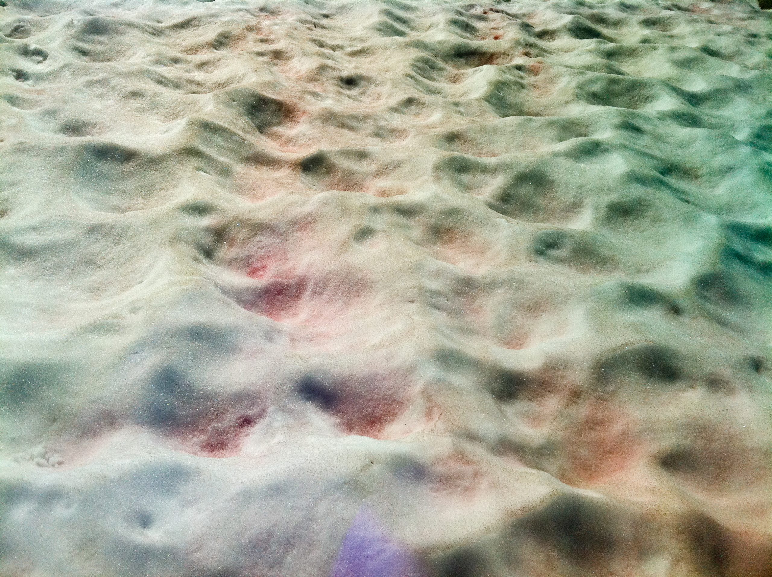 Photograph of pink snow