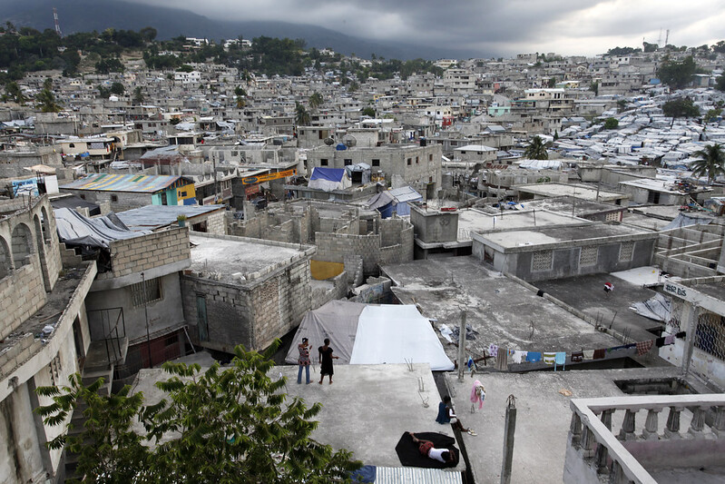 Aerial view of Delmas 32 in Haiti
