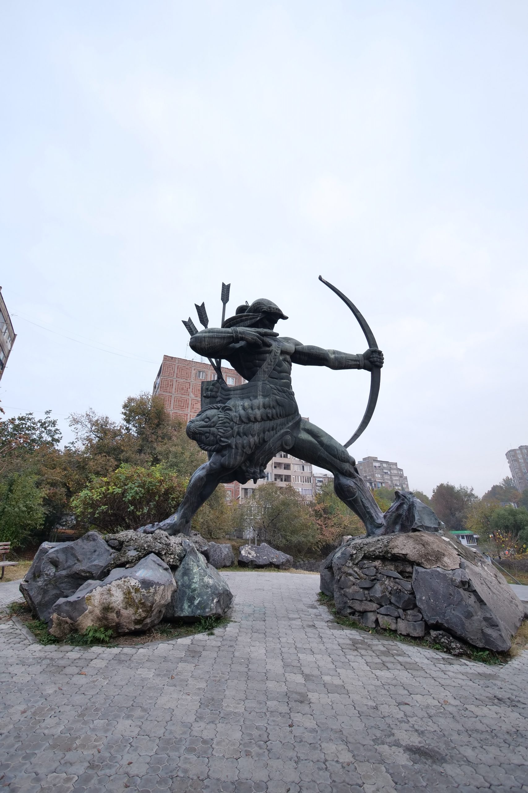 Statue of Hayk Nahapet in Yerevan
